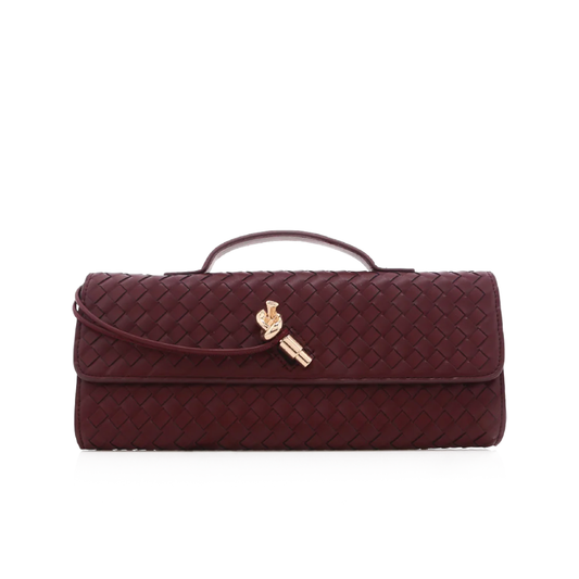 ALICE CLUTCH BAG WINE