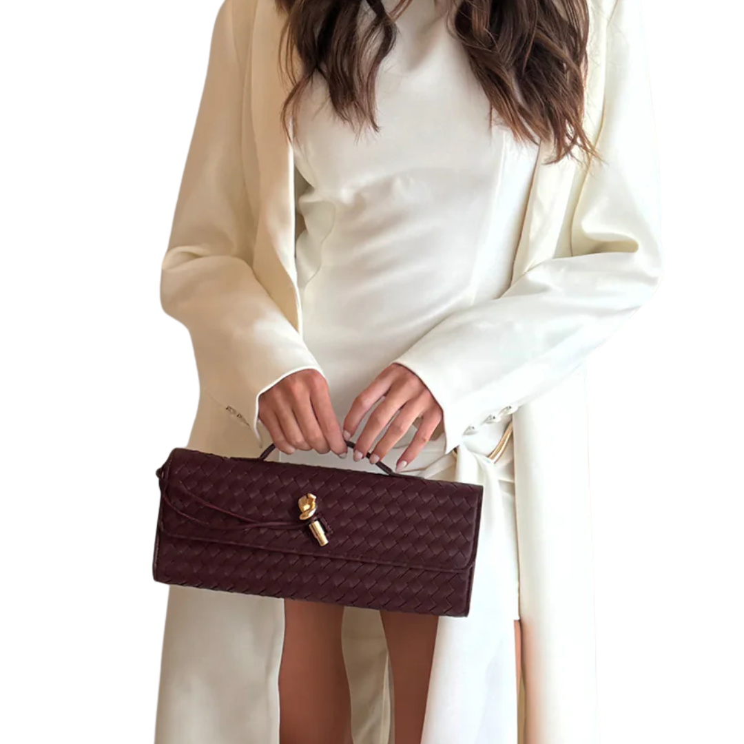 ALICE CLUTCH BAG WINE