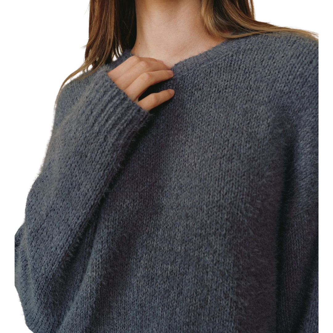 DROP SHOULDER SWEATER GALAXY SMOKE