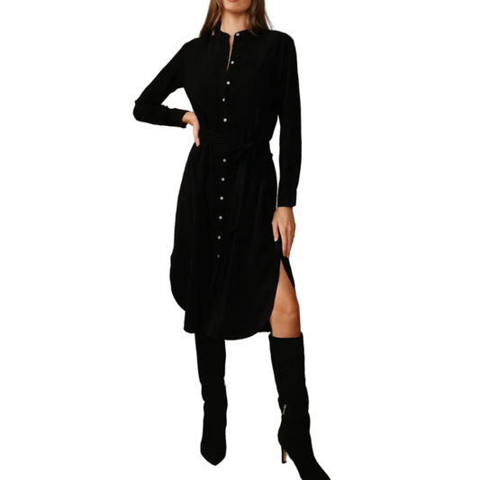FLOWY HEM MAXI DRESS VINTAGE BLACK