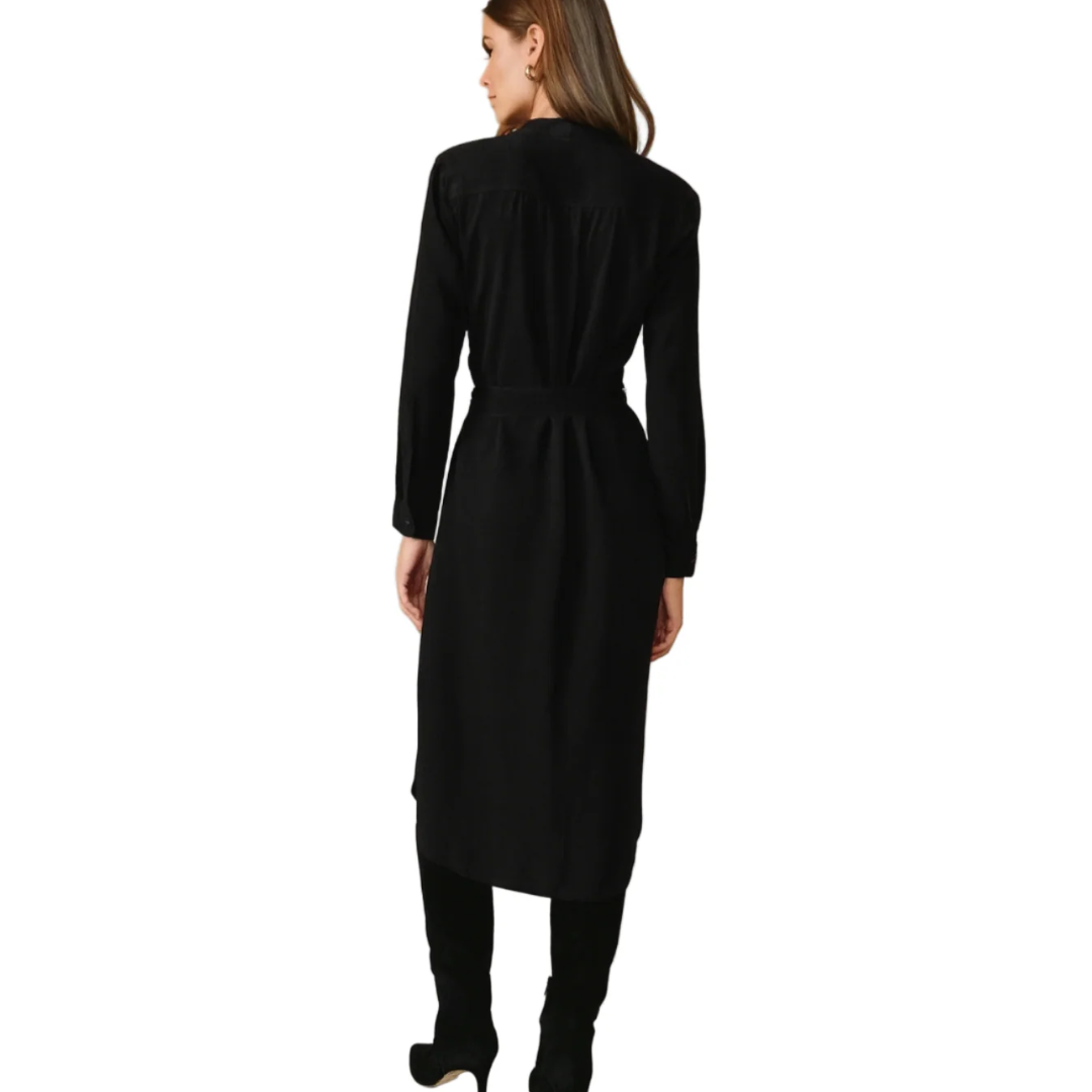 FLOWY HEM MAXI DRESS VINTAGE BLACK