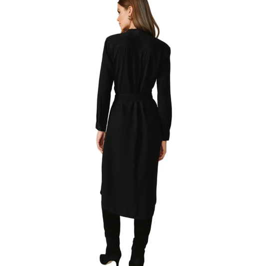 FLOWY HEM MAXI DRESS VINTAGE BLACK