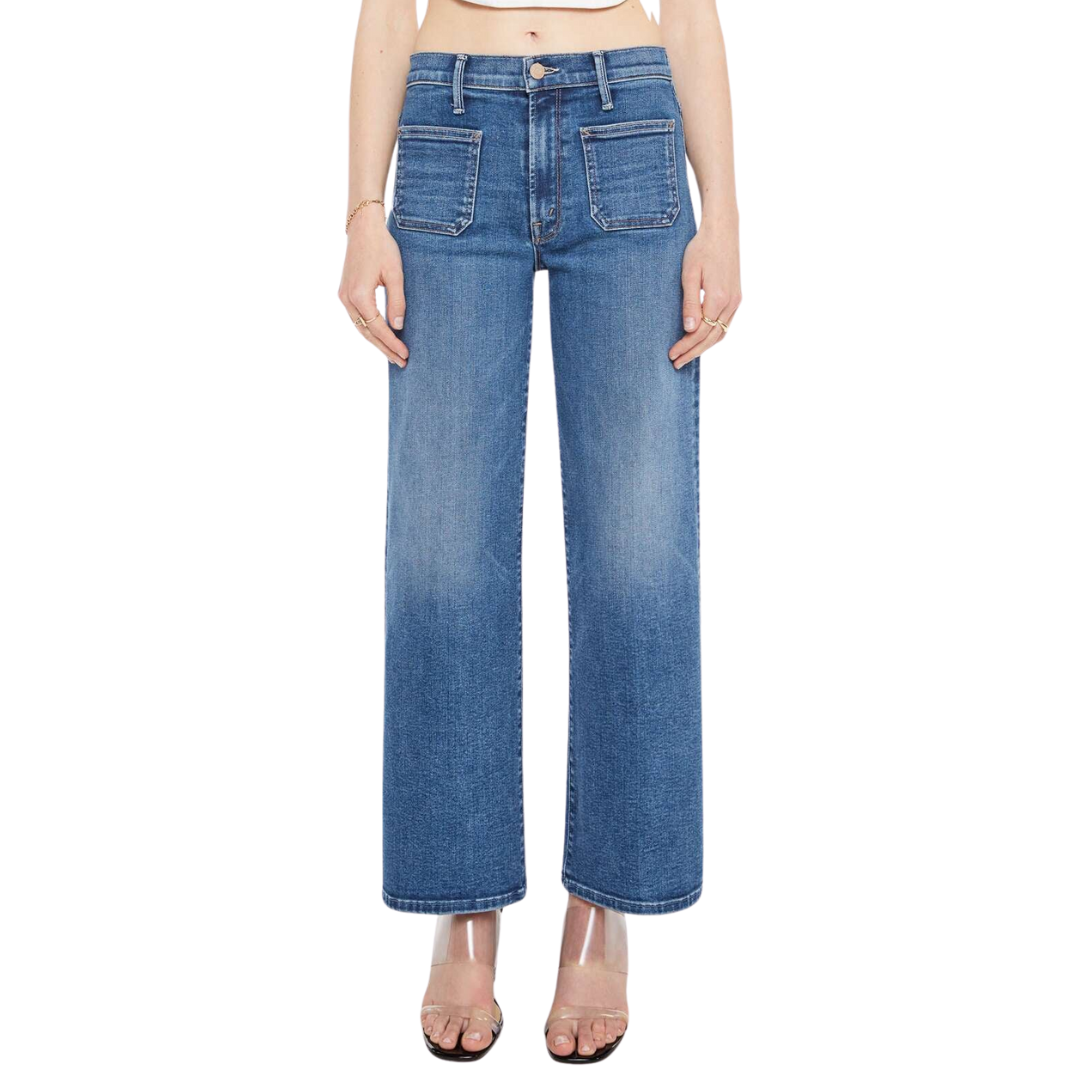 PATCH POCKET MID RISE MAVEN ANKLE LETS SPLIT