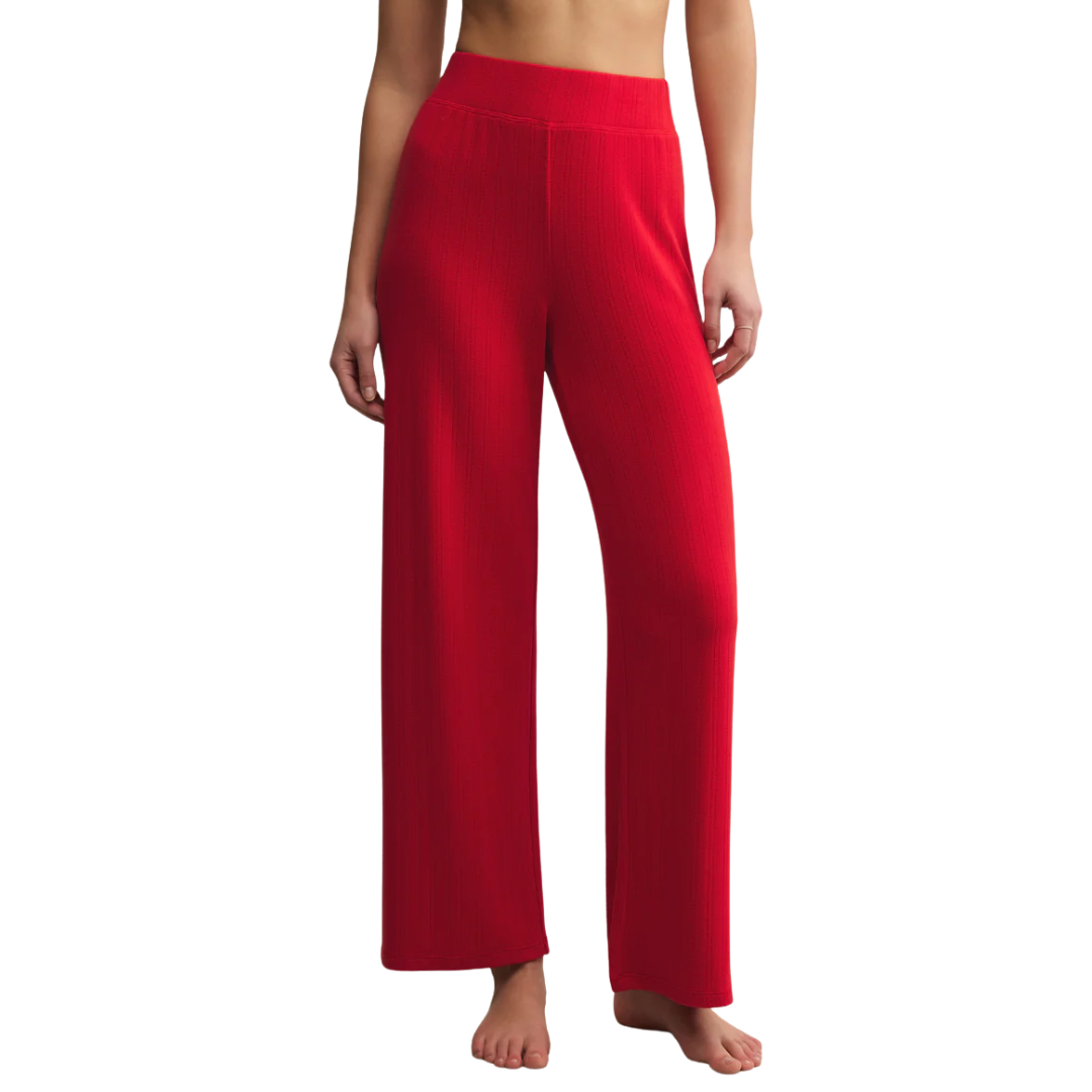LUXE POINTELLE PANT FESTIVE RED