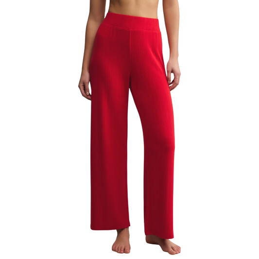 LUXE POINTELLE PANT FESTIVE RED