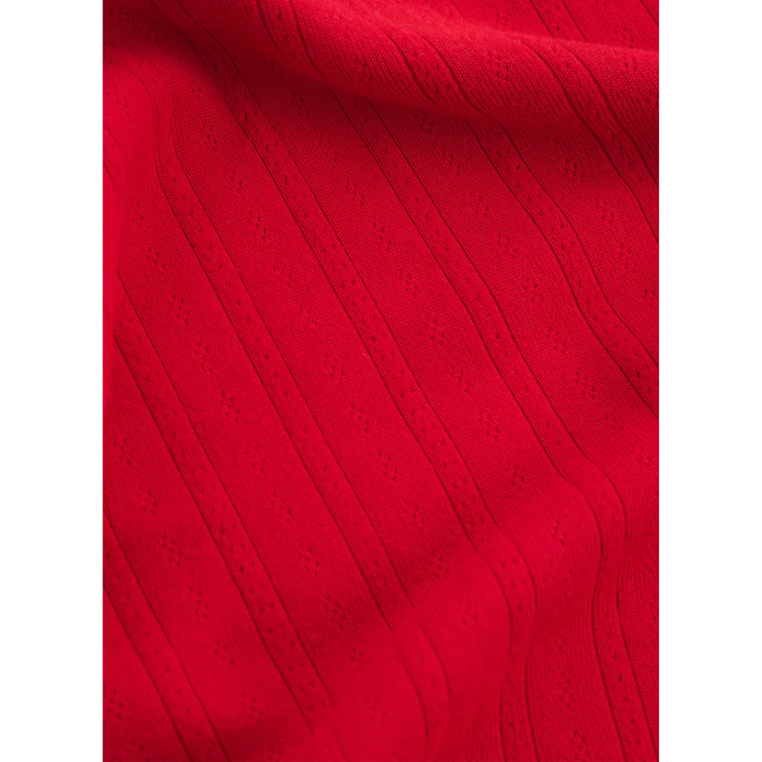 LUXE POINTELLE PANT FESTIVE RED