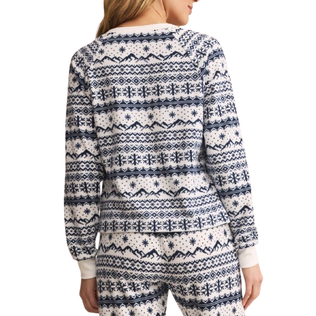 LONG SLEEVE SLOPES FAIRISLE TOP