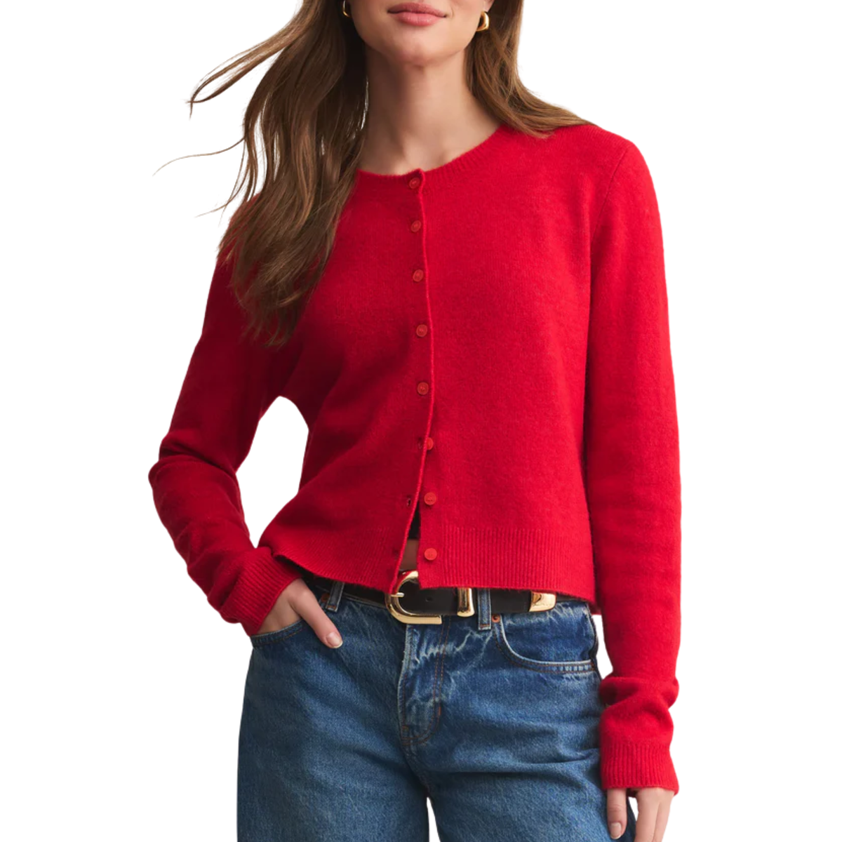 MEDINA CARDIGAN FESTIVE RED