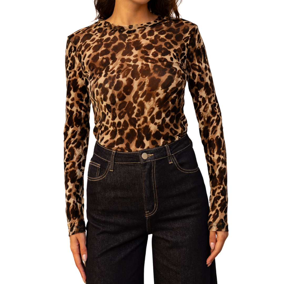 LEOPARD VELVET SHIRT