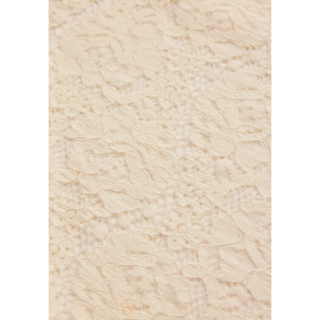 VIA LACE MIDI SKIRT CLOUD