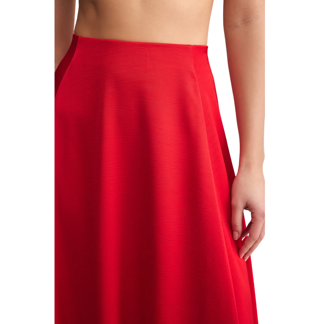 NORTHPOINTE MIDI SKIRT FESTIVE RED