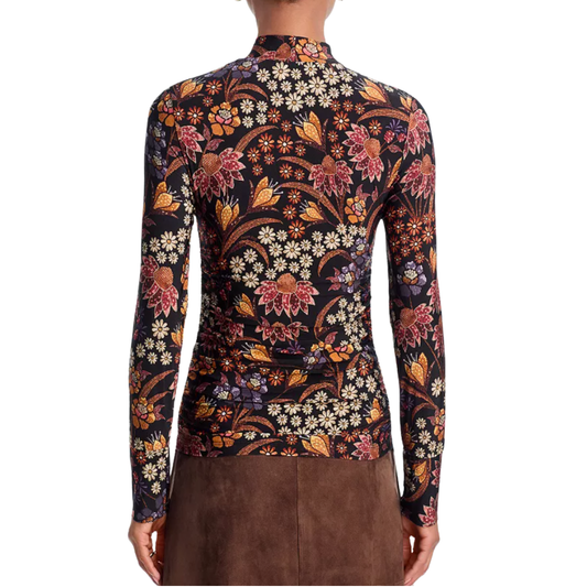 LILY BLACK JERSEY BLOUSE