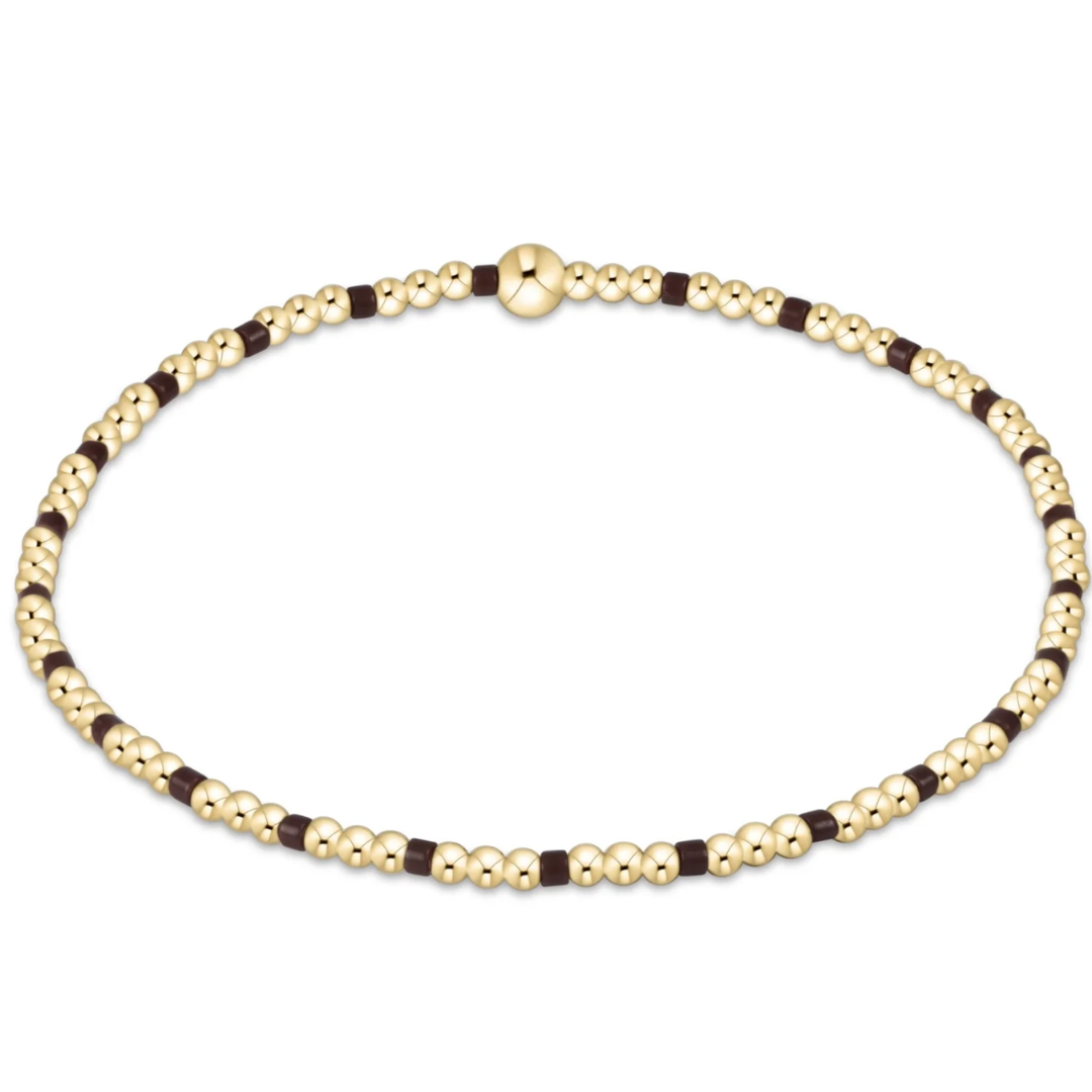 HOPE SINCERITY 2MM BRACELET CHOCOLATE