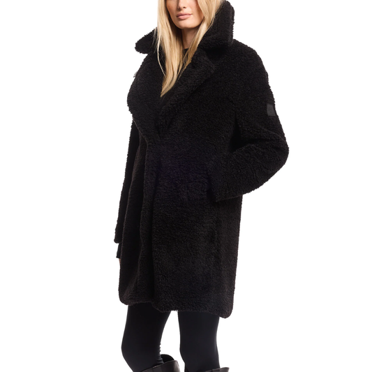 SHERPA MID COAT BLACK