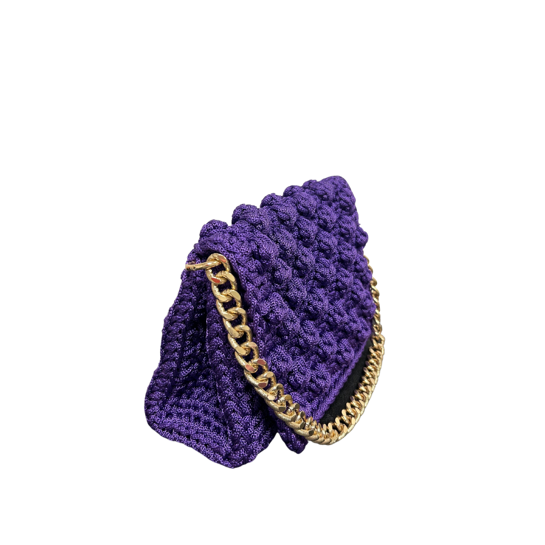 PURPLE BUBBLE GOLD CHAIN