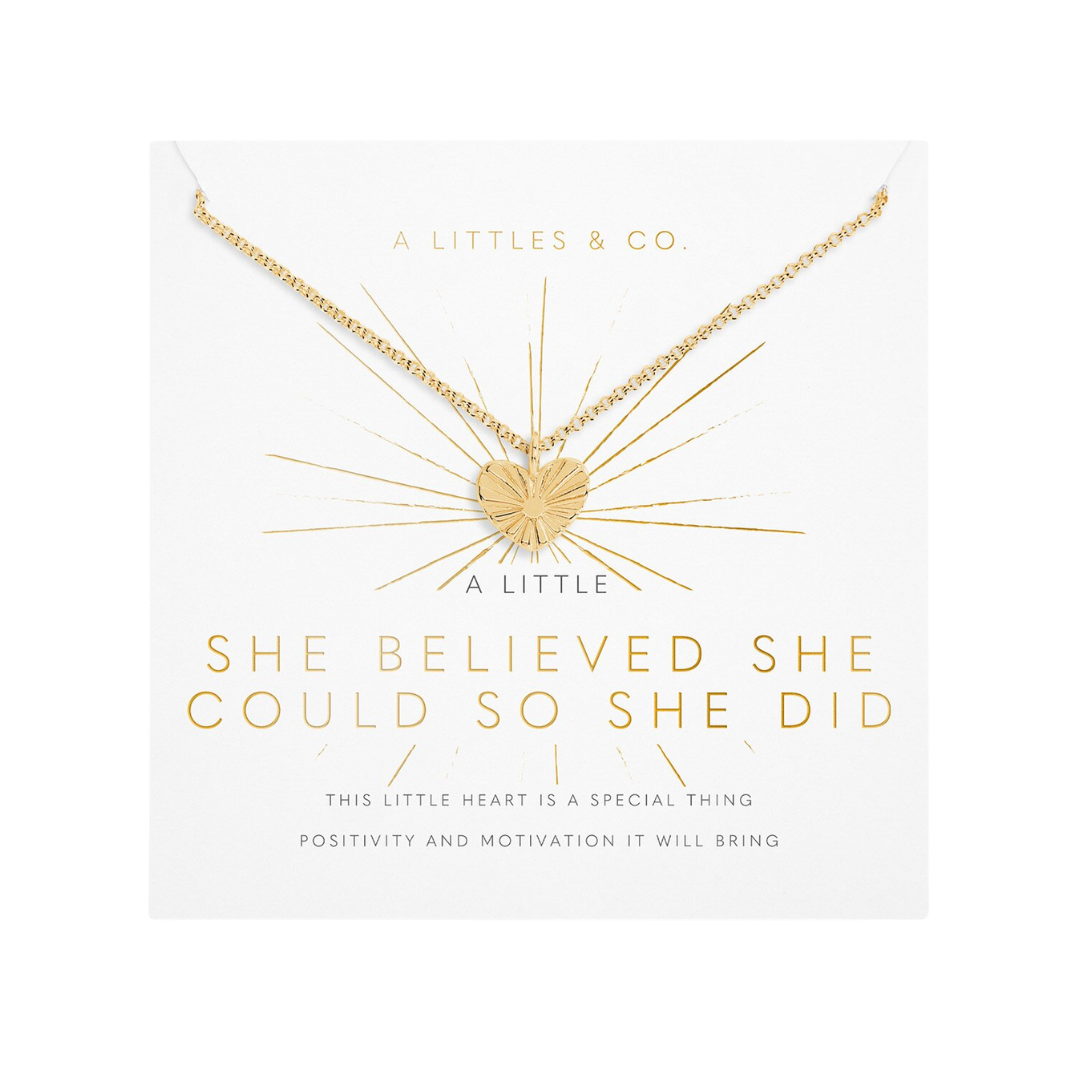 SHE BELIEVED SHE COULD NECKLACE