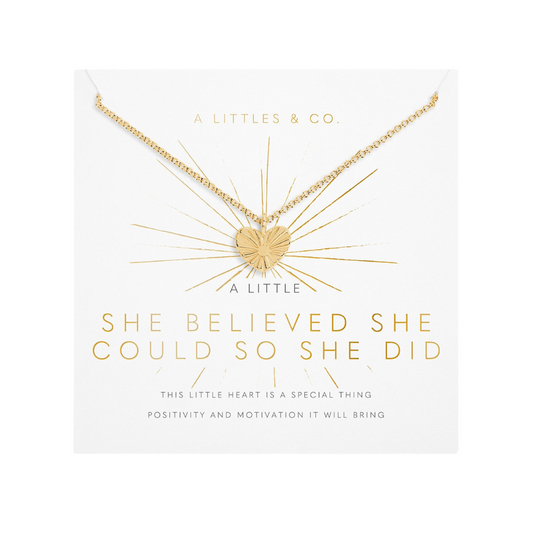 SHE BELIEVED SHE COULD NECKLACE