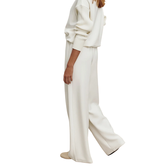 EXTRA WIDE LEG PANT 29.5" EGRET