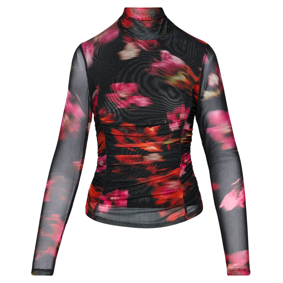 TAYLORE TOP BLURRY FLORAL