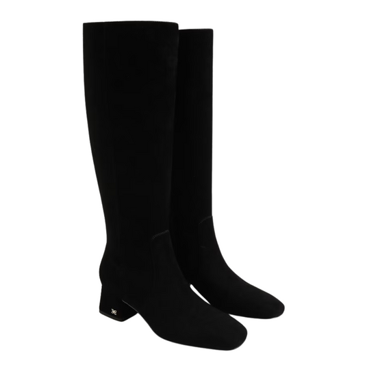 PORTER FLAT HIGH BOOT BLACK SUEDE