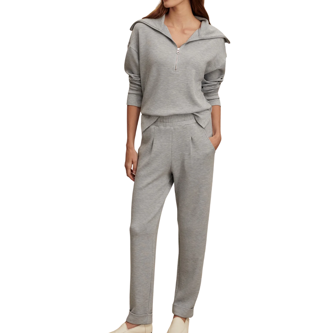 THE ROLLED CUFF PANT 25" MID BLUE MARL