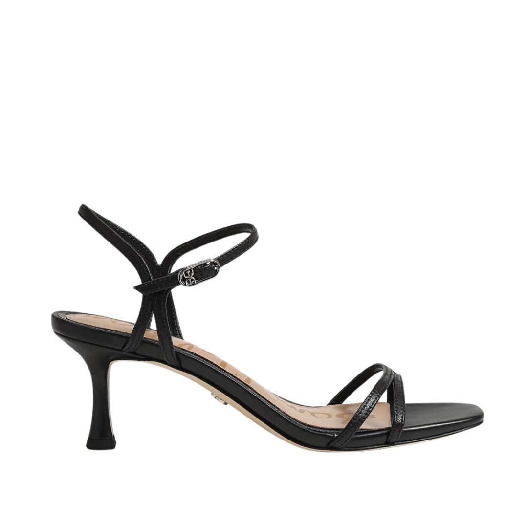 PRESLEY STRAP HEEL SANDAL BLACK