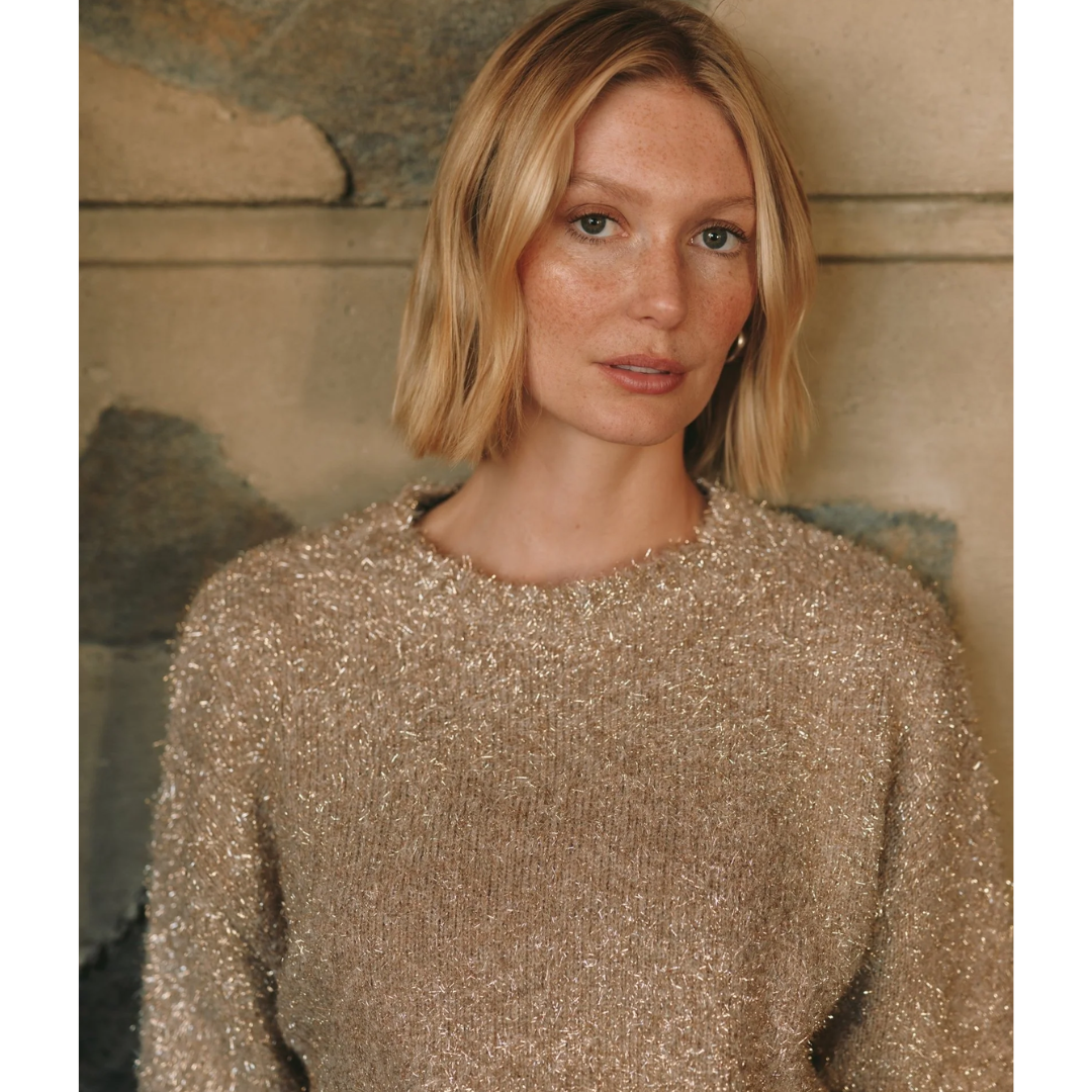 SLOUCHY SWEATER GOLD