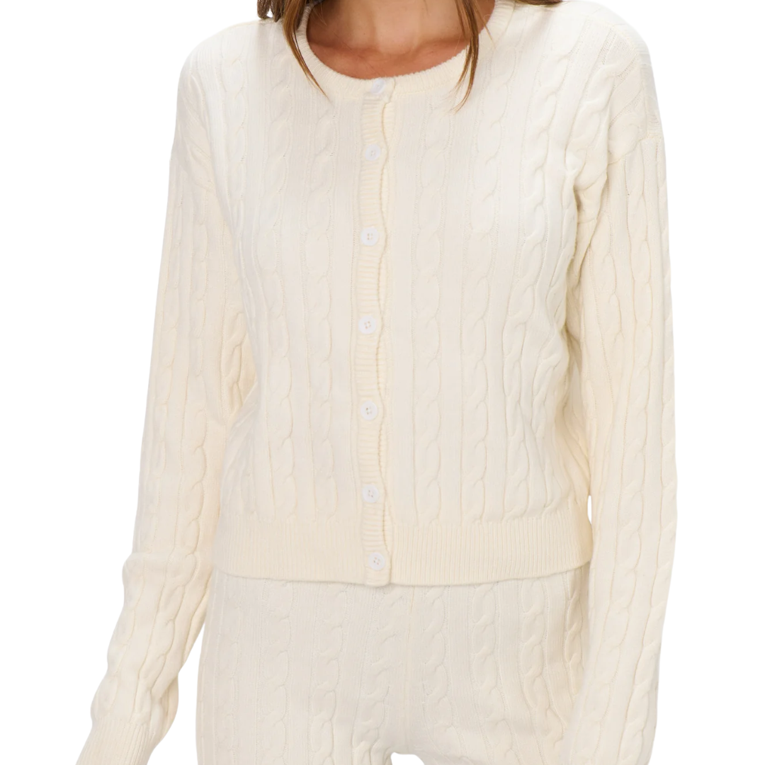 THROW ON CARDIGAN SNOW