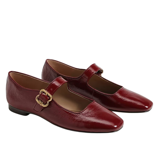 MICHAELA BALLET FLAT MERLOT