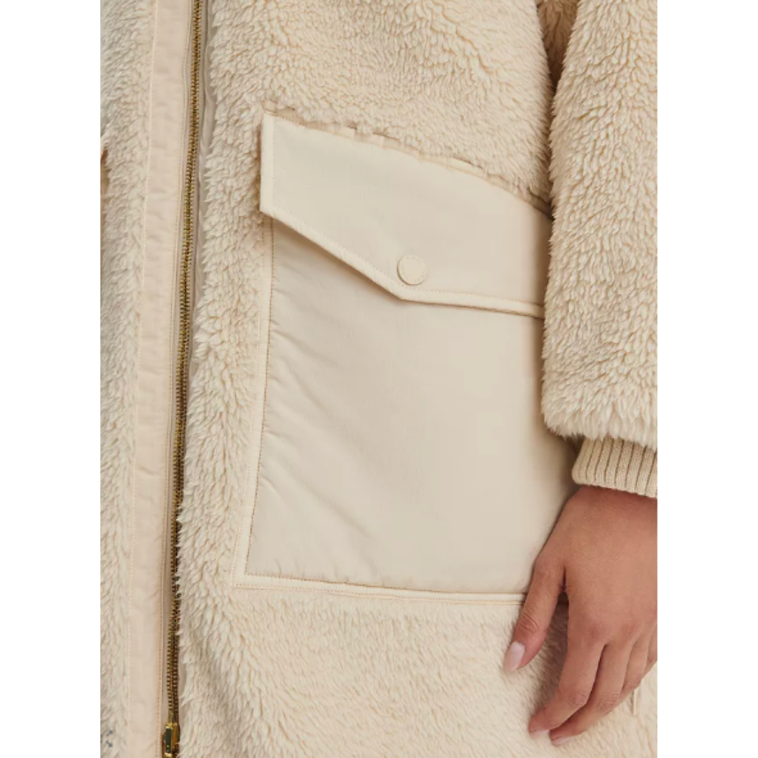 CYRUS REVERSIBLE COAT SANDSHELL