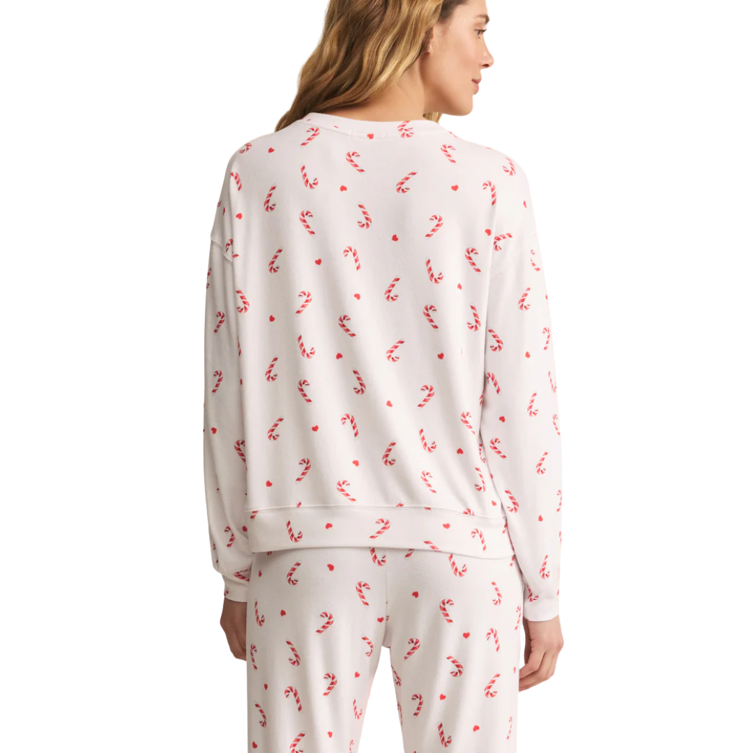 COZY CANDY CANE SET WHITE
