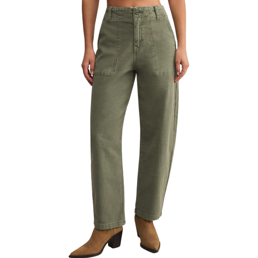 OLIVE TWILL PANTS HUNTER
