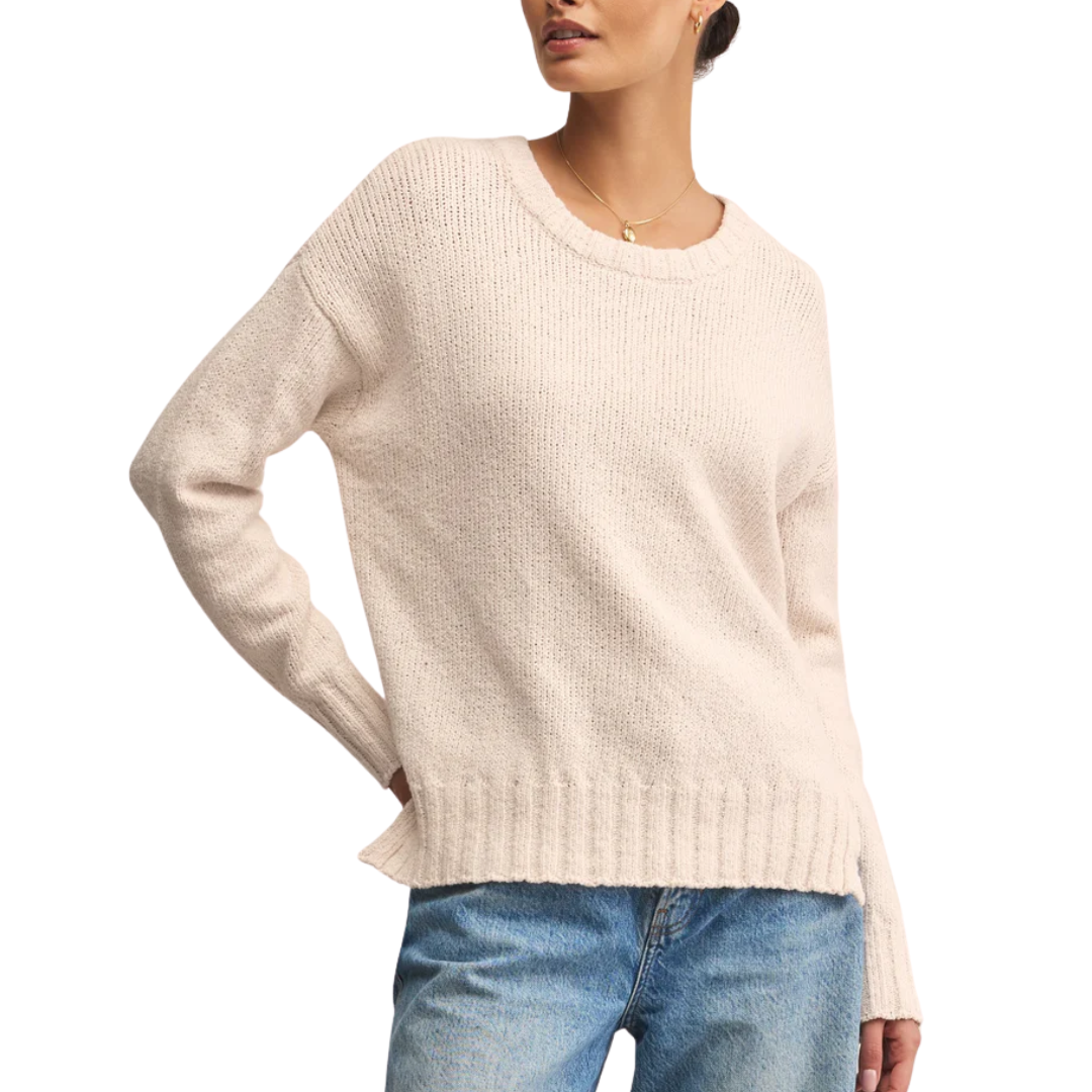 BECK TEXTURED SWEATER CRYSTAL