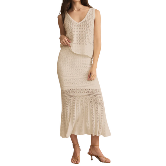 SORIA CROCHET SKIRT SEA SALT