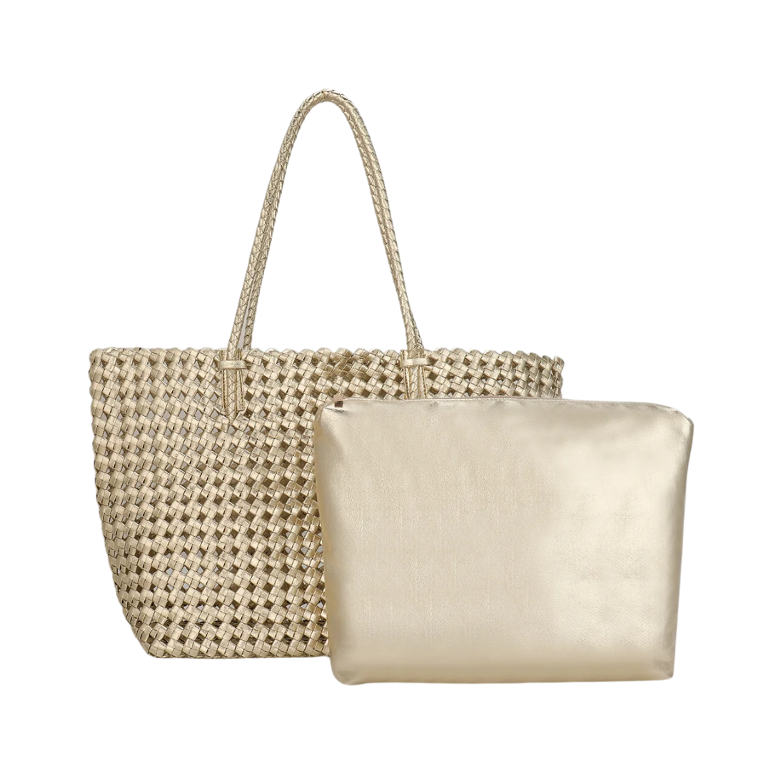 MARNI WOVEN TOTE PLATINUM