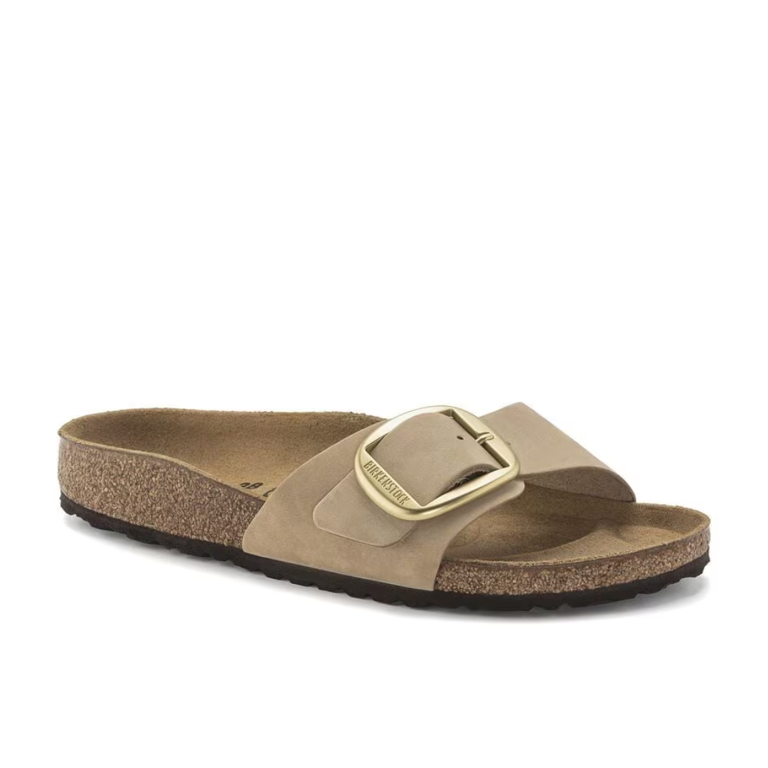 MADRID BIG BUCKLE SANDAL SANDCASTLE