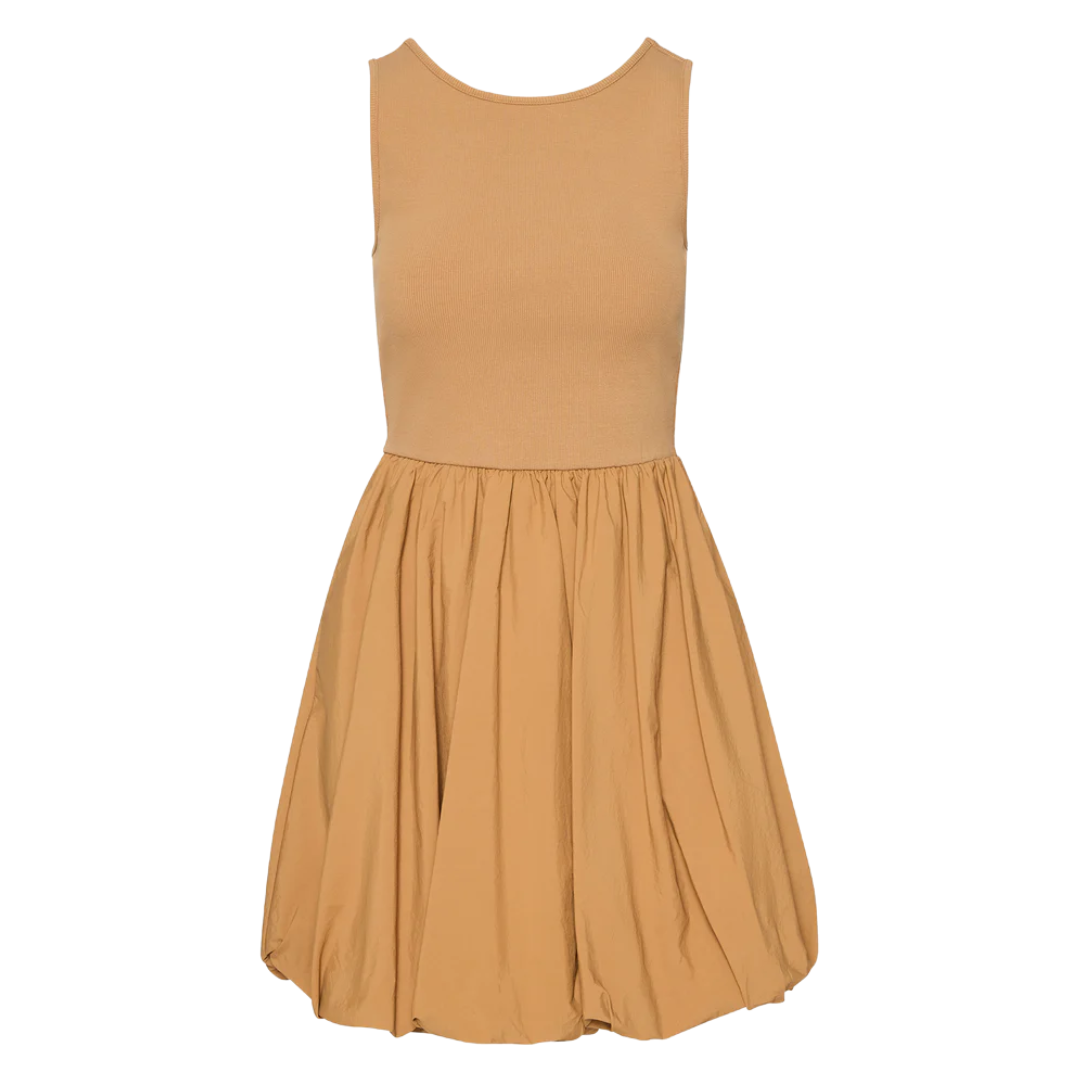 PALERMO DRESS CARAMEL