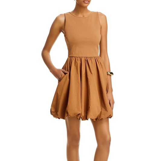 PALERMO DRESS CARAMEL