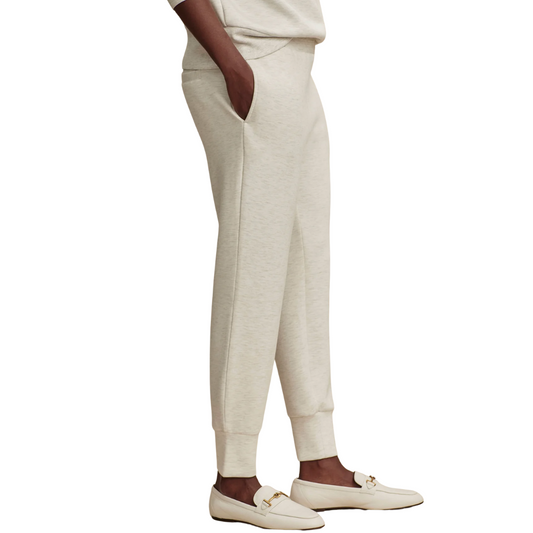 SLIM CUFF PANT 25" IVORY MARL