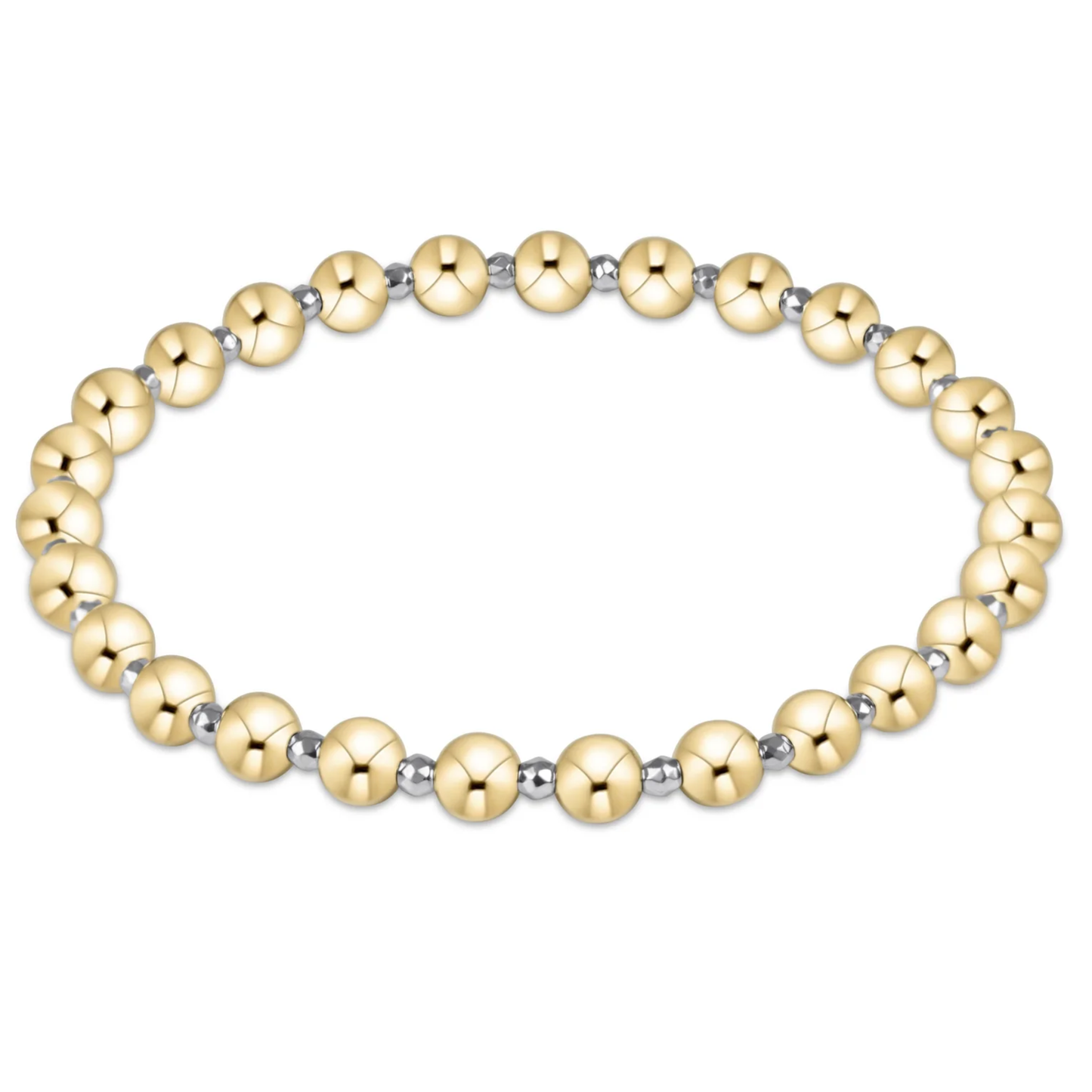 FACETED HEMATITE GRATEFUL 5MM BRACELET SILVER