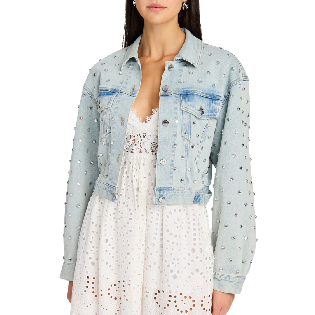 TODDIE CRYSTAL DENIM JACKET