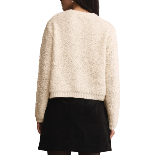 MAXIE FLUFFY CARDIGAN WINTER WHITE