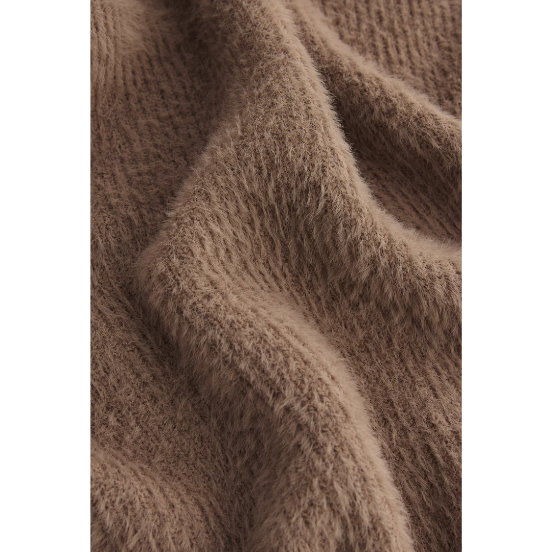 SADIRA FLUFFY CARDIGSN MOONLIGHT