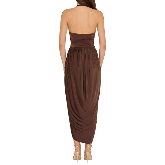 ROSADO MIDI DRESS COCOA
