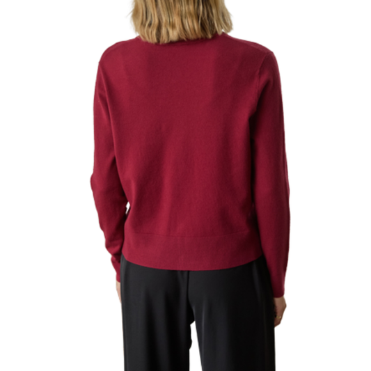 NIA KNIT CARDIGAN BURGUNDY