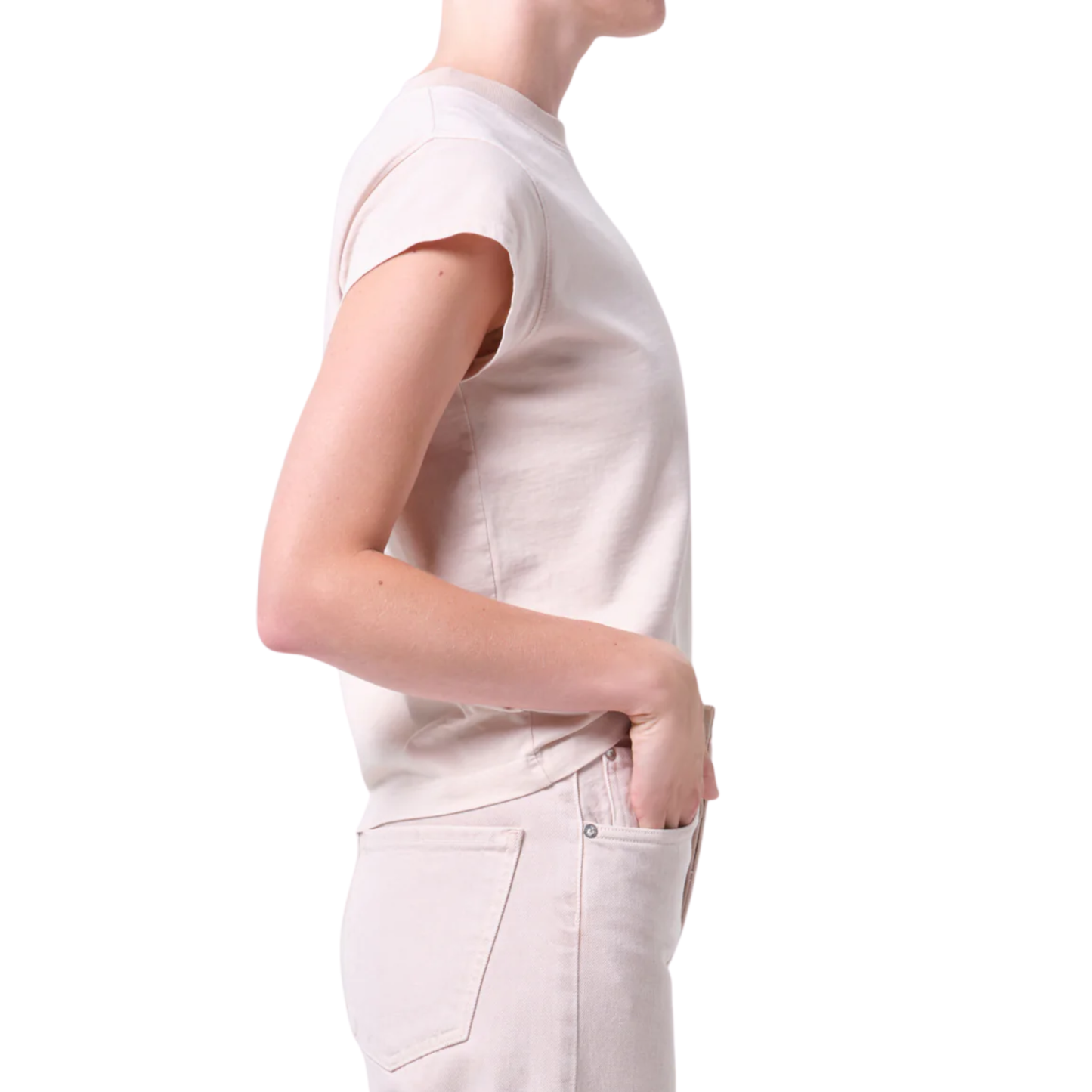 BRYCE CAP SLEEVE TEE FOUNDATION