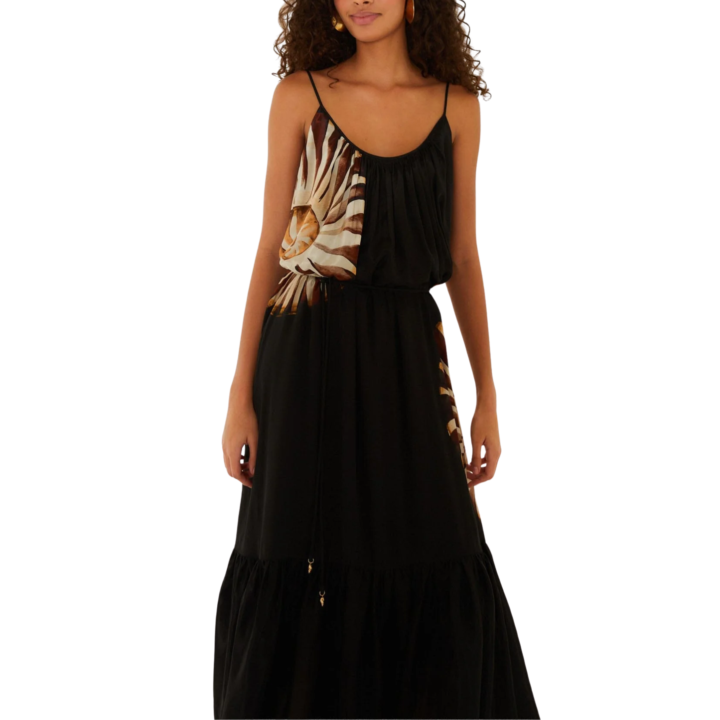 AMMONITE SLEEVELESS MAXI DRESS BLACK