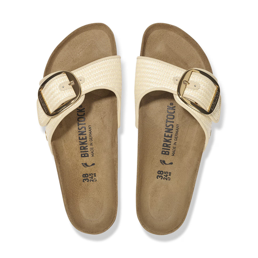 MADRID BIG BUCKLE RAFFIA NATURALE