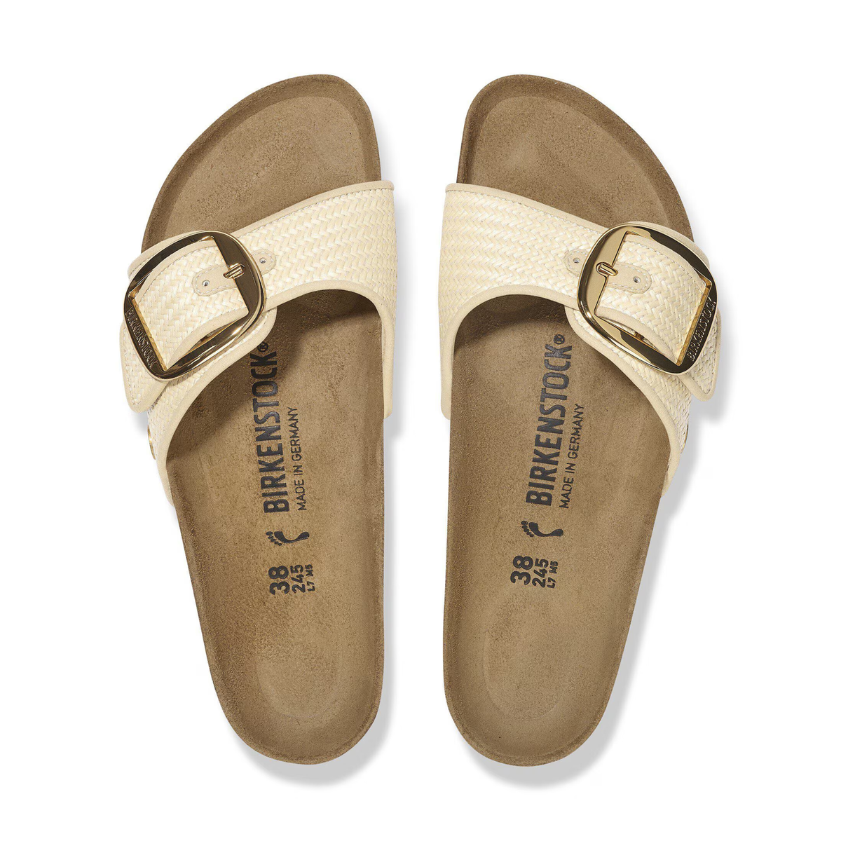MADRID BIG BUCKLE RAFFIA NATURALE