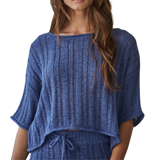 SWEATER TOP NAVY